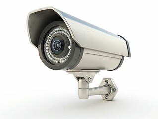 A security camera on a white background.