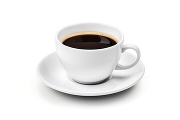 Cup of coffee isolated on white background