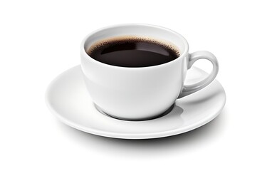 Cup of coffee isolated on white background