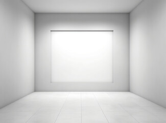 white wooden door in an empty room, close-up