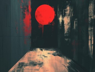 Simplistic horror noir abstract art, ideal for modern design concepts.