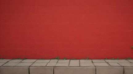 Fototapeta premium Red wall texture background