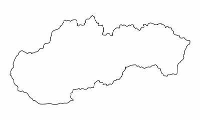 Slovakia outline map