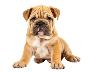 Obraz premium english bulldog puppy on white isolate background