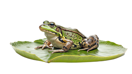 frog on white background on white isolate background