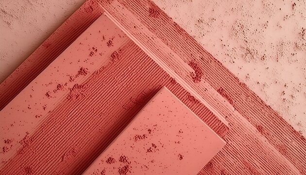 geometric concrete design moodboard color palette red 
 bric texture background