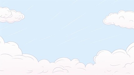 Fototapeta premium A natureinspired background with a light sky and cloud pattern, suitable for text overlay