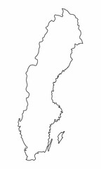 Sweden outline map