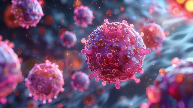 This is a microscopic image of cancer cells