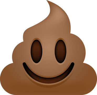 Smiling Poop Cute Cheerfull Emoji Icon