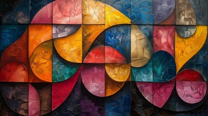 Fototapeta premium This is an abstract painting,graffiti on the wall