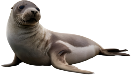 Seal on a transparent background