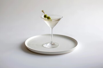 Classic AB's Martini in Chilled Glass with Olive Garnish