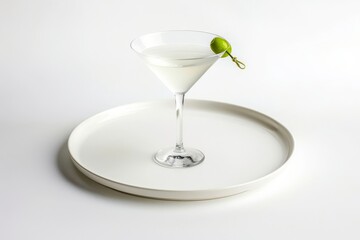 Classic AB's Martini with Olive Garnish in Chilled Glass