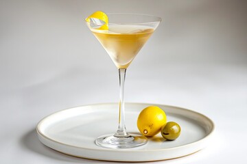 Elegant 50/50 Martini with Gin and Dry Vermouth