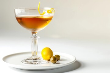 Sophisticated 50/50 Martini Cocktail with Gin and Vermouth