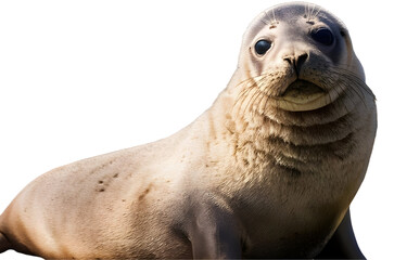 Fototapeta premium Seal on a transparent background