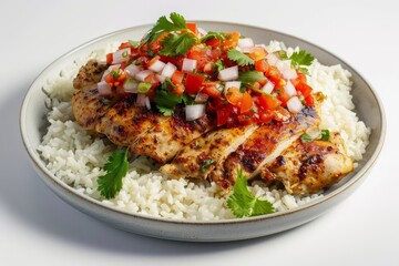 Mouthwatering Adobo Chicken with Vibrant Margarita Salsa