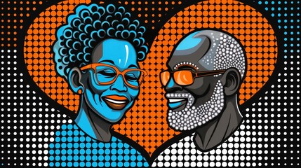 Happy elderly couple immersed in digital tablet entertainment at their cozy home