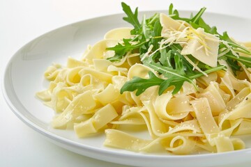 Indulgent Buttered Noodles with Arugula, Lemon, and Nutty Asiago