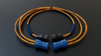 3D realistic image of a jump rope, clean lighting, isolated on background - Powered by Adobe