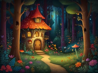 Create Your Own Adventure: Unique Cartoon Forest Illustrations for you