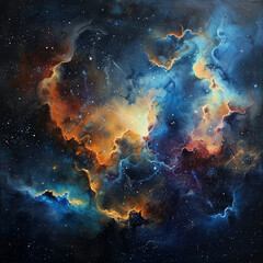 Celestial Nebulae Enigmatic Space Wallpaper