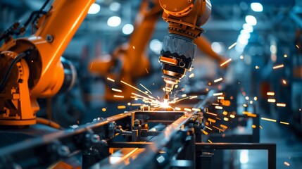 As it seamlessly joins components on the automobile production line, the welding arm ensures structural integrity.