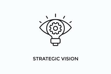 Strategic Vision Vector Icon Or Logo Illustration