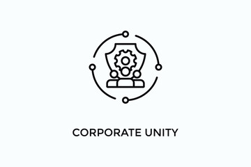 Corporate Unity Vector Icon Or Logo Illustration