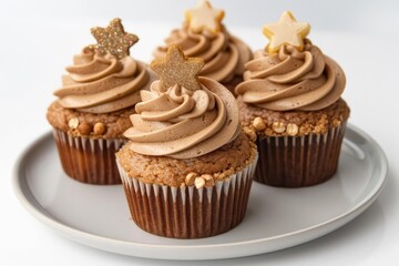 A Star is Born Cupcakes: Caramel Buttercream and Vanilla Flavors