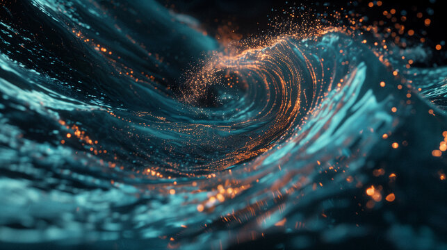 Cosmic Ocean Swirl with Stellar Particles
