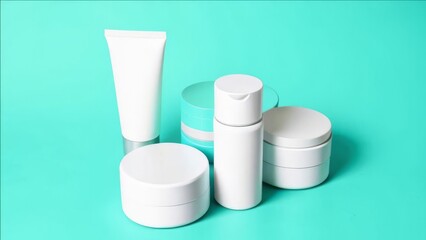 Set of creams for care.