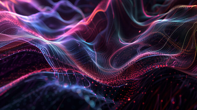 Abstract Digital Waves of Connectivity