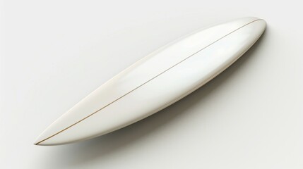 3D realistic image of a surfboard, clean lighting, isolated on background