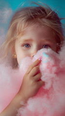 Whimsical Dreamland in Pink Cotton Candy Mist