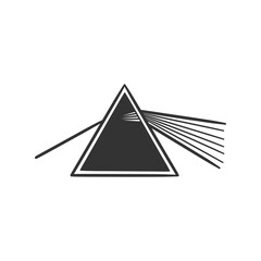 Light Spectrum Icon Silhouette Illustration. Science Vector Graphic Pictogram Symbol Clip Art. Doodle Sketch Black Sign.
