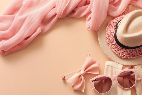 Accessories on a table, perfect for fashion blog or magazine