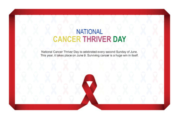 National Cancer Thriver Day background.