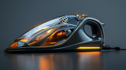 Fototapeta premium 3D realistic image of an iron, clean lighting, isolated on background