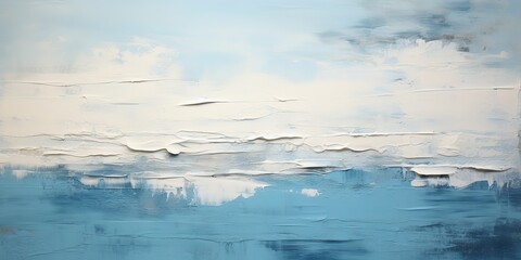 White and blue draw paint ink watercolor oil canvas with scratches surface material background decoration style