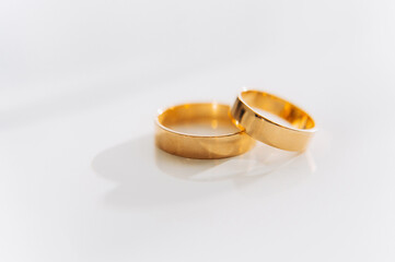 wedding rings. gold wedding rings.
