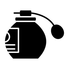 Hair spray icon. Perfume icon. Icon about barbershop