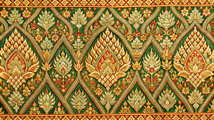 Beautiful unique Thai fabric patterns.
