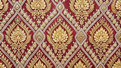 Beautiful unique Thai fabric patterns.