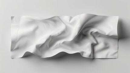 3D realistic image of paper, clean lighting, isolated on background