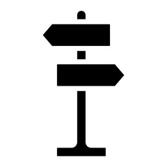 directional sign glyph icon