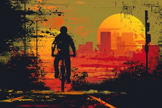 Free vector the bike guy book cover