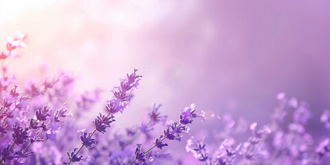 Naklejka premium Mindfulness Space: Clean Background with Soft Lavender Tone, Ideal for Meditation and Mental Well-being.
