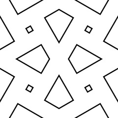 Seamless vector. Ethnic ornament. Rhombuses, kites motif. Tribal pattern. Geometric backdrop. Quadrangles background. Folk wallpaper. Digital paper, textile print, abstract.